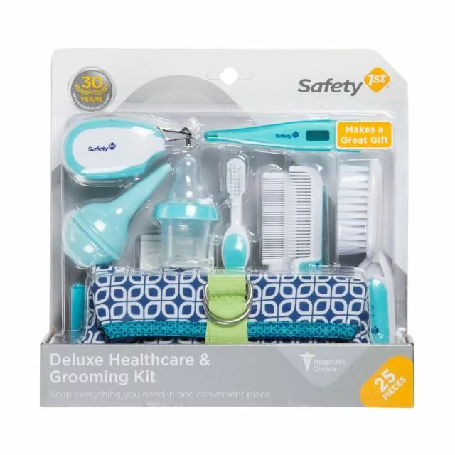 Safety 1st Deluxe IH324 Baby Healthcare and Grooming Kit 25 pieces - Arctic Blue