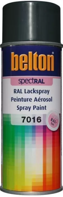 Peinture aérosol RAL 7016 Gris anthracite brillant 400ML SPECTRAL BELTON