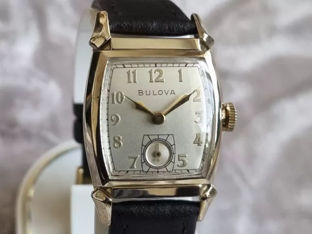 Orologio Bulova 1941 CADET vintage a carica manuale 10ax quadrante tono perla speciale