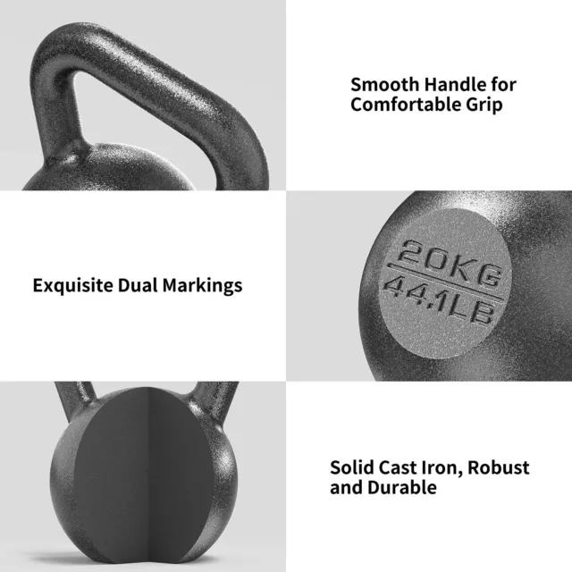 PROIRON Cast Iron kettlebell Weight for Home Gym Fitness & Weight Training 2