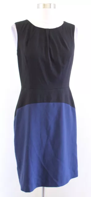 NWT BCBG Max Azria Behati Black Navy Blue Color Block Sheath Dress Size 6