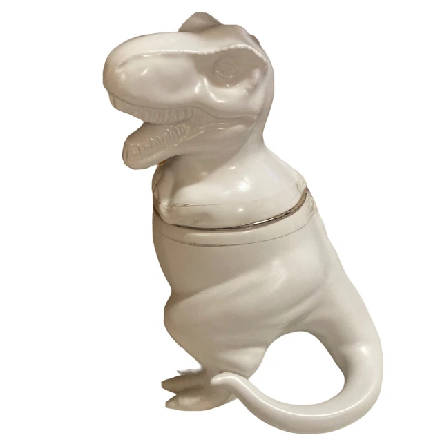 TARGET THRESHOLD POTTERY Stoneware Matte White TRex Dinosaur Cookie