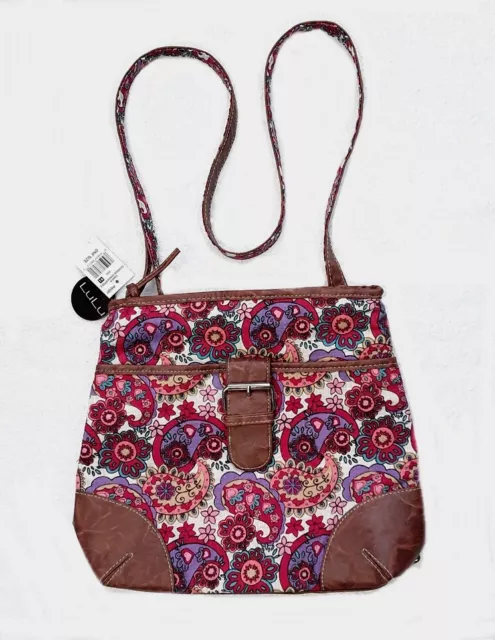 Lulu tower georgia convertible backpack crossbody purse paisley chic