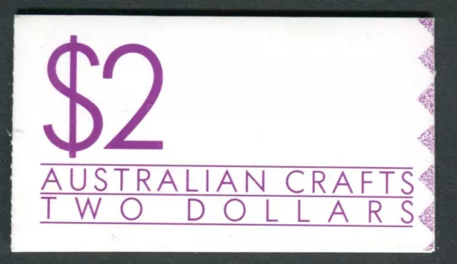 1988 Australian Crafts - $2 Stamp Booklet (SB63)