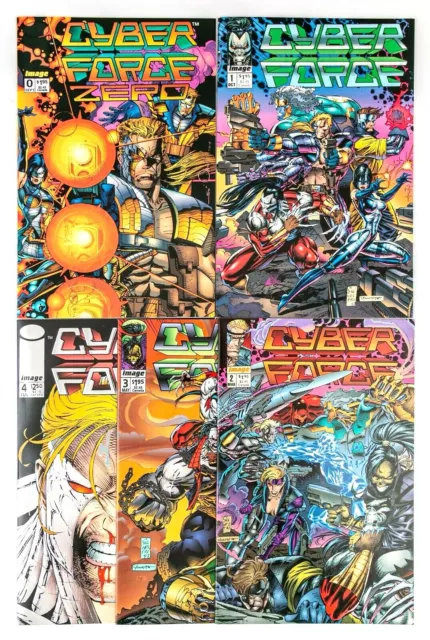 CyberForce #0-4 (1992 Image) 1st App. of Cyberforce! Silvestri / Simonson NM-