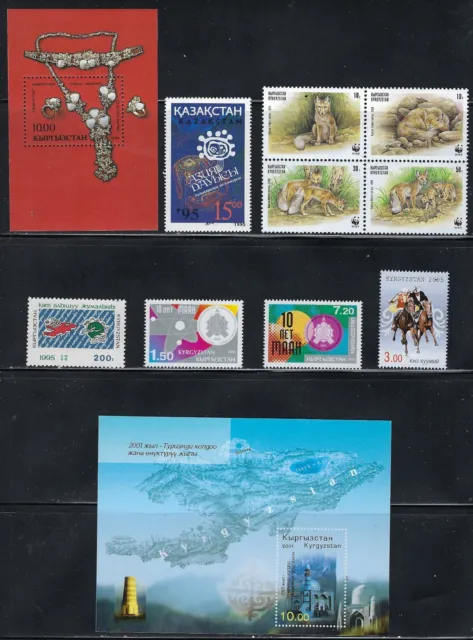 Kyrgyzstan -  Beautiful MNH Stamps & Souvenir Sheets.................... D-1127