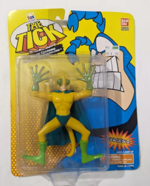 The Tick Action Figure Color Changing Crusading Chameleon Bandai 1995