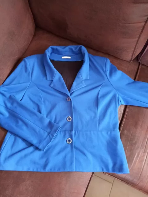 Ravissante VESTE Bleue T50 "Diane Laury" (élégante)