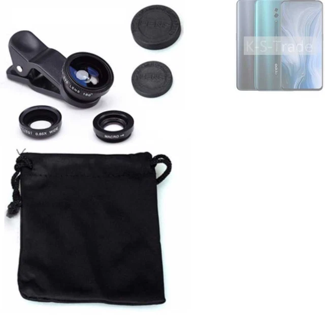 Pour Oppo Reno10 Pro+ Global Objectifs Smartphone Lentilles fisheye macro grand