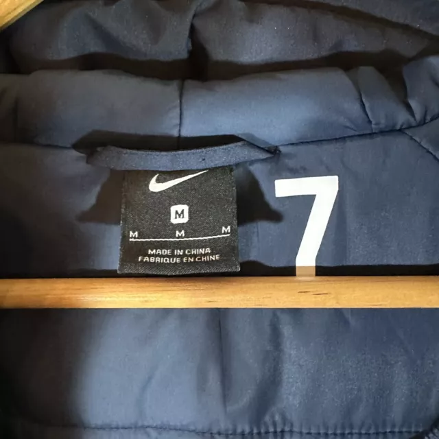 Nike Academy 18 Sideline Parka Coat Mens Medium Navy Blue Soccer FC Zurich Swiss 3