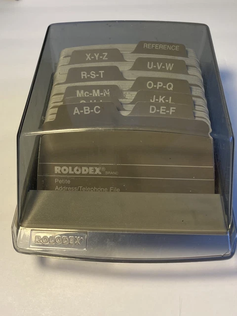 S-310C Rolodex Covered File System Address Book Business Card Holder