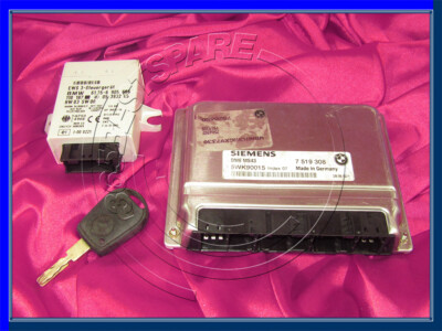 BMW E36 E46 E39 Z3 3 5 series 2.5i M54 ENGINE ECU DME MS43 IGNITION KEY EWS SET 