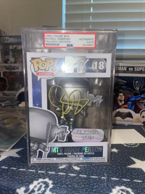 PSA Encapsulated Funko Pop Icons #18 Signed By Russel Simmons PSA & Becket COA