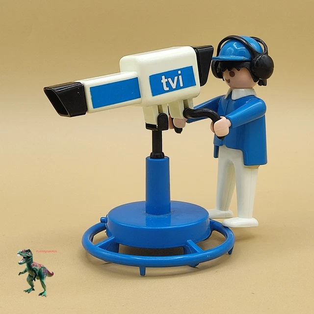 PLAYMOBIL VINTAGE TÉLÉVISION TVI nacelle du camion régie set 3530 de