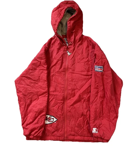 STARTER PRO LINE Kansas City Chiefs NFL Satin Jacket Men's XL