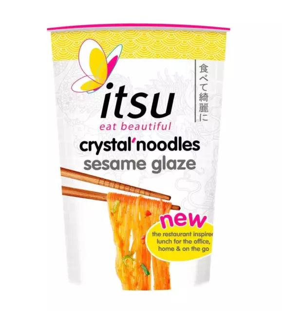 Itsu Sesame Glaze Crystal Noodles 77g (Pack of 2)