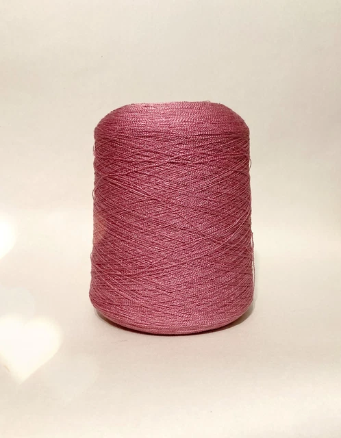 Hilo de 1 capa Metro, crepe fino, cono 500 g, color: rosa pálido