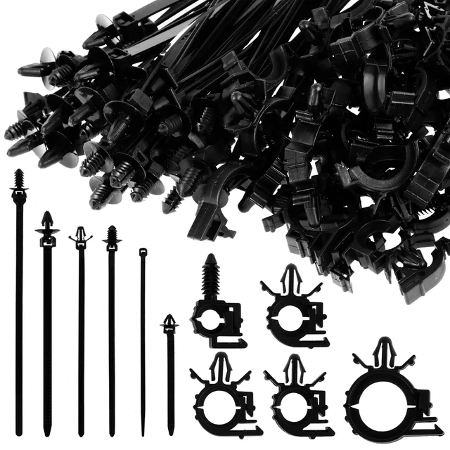 290X CAR WIRING Harness Fastener Set Clip Cable Pipe Tie Wrap Fixing