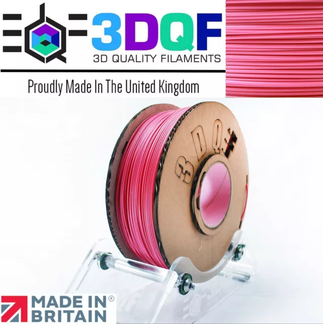 Filamento stampante 3D rosa ciliegia ABS 1,75 mm - 3DQF Made in UK