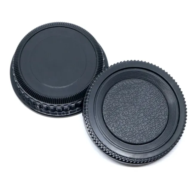 Rear Lens Cap & Body Cap Set for Pentax K Mount PK Lenses & Cameras - UK Stock