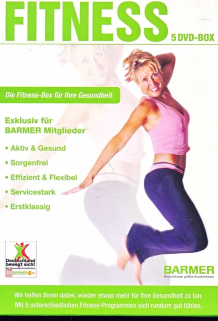Fitness-Box - Flexi-Bar - Qi Gong - Power Yoga - Gesund abnehmen - 5 DVD's