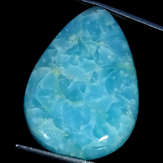 31.50 Cts Natural Hemimorphite Pear Cabochon Loose Gemstone 21X29X6MM
