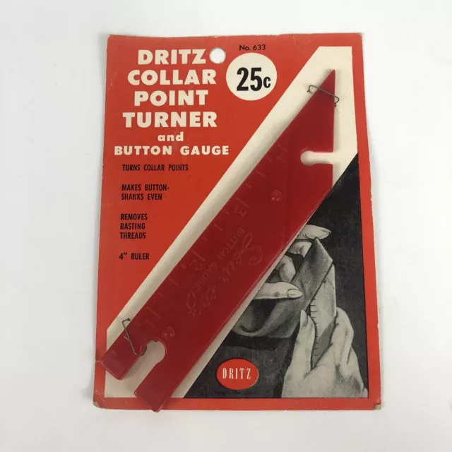 Dritz 633 Point Turner & Button Gauge-5-1/2 Inch, For making thread shanks  For turning points