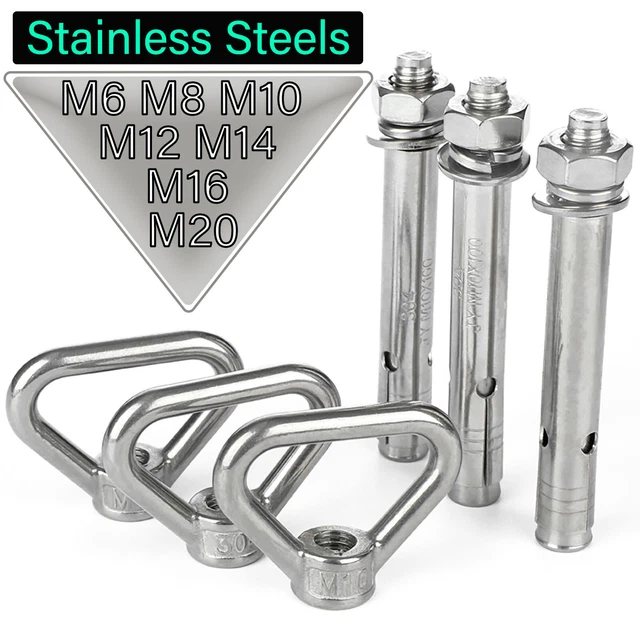 EYE BOLT SHIELD Anchor Wall Fixing Heavy Duty Brick Masonry A2 SS