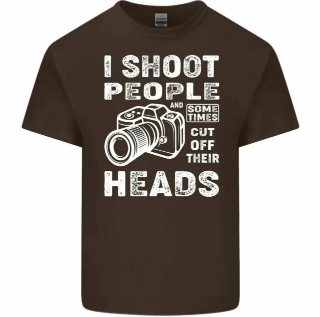 T-shirt fotocamera Photography I Shoot People da uomo divertente fotografo obiettivo scherzo top 3
