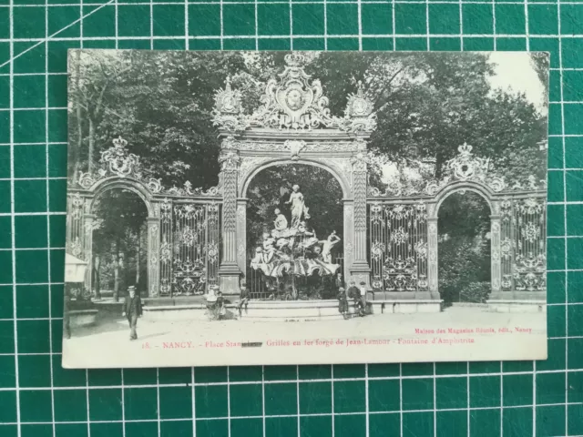 138 OLD CPA - Nancy - place Stanislas fountain grilles - animated - circa 1908