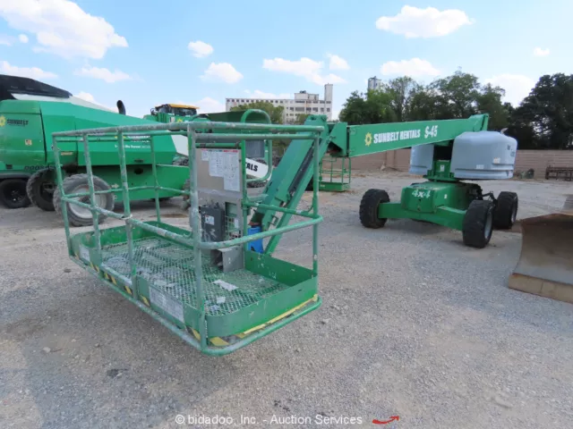 2015 Genie S-45 45' 4WD Diesel Telescopic Boom Lift Man Aerial -