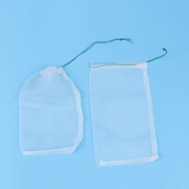 50 piezas bolsa de malla de jardín malla Planta cordón bolsa protectora