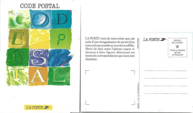 Entier postal de service - Diffusion du code postal CEDEX