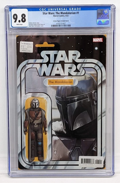 Star Wars The Mandalorian #1 CGC 9.8 Marvel Action Figure Variant Cover NM/M
