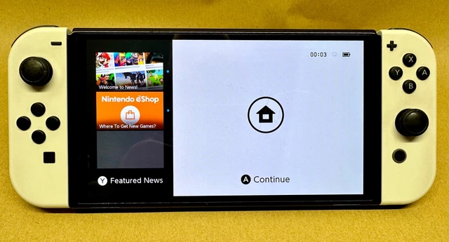 NINTENDO SWITCH OLED Model Console - 64GB - Console and White Joy-Cons ...