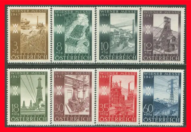 Austria Semi-postal Stamps Scott B199-B206, MNH Complete Set!! A195a