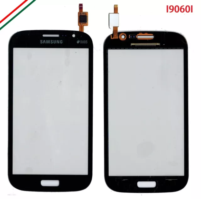 Touch Screen Display Vetro Samsung Galaxy Grand Neo Plus Gt I9060I Blu Scur Duos