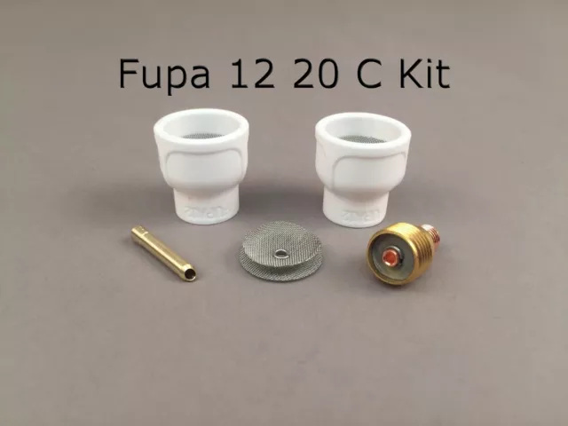 FUPA 12 Ceramic Cup Complete Kit for 9 & 20 Series TIG Torches