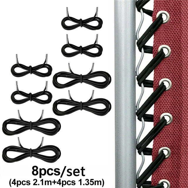 Ensemble de 8 cordons élastiques fiables pour chaises longues de jardin inclina