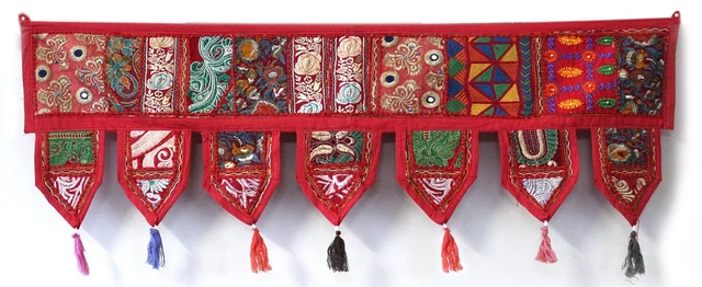 Decorazione casa patchwork finestra toran valances decorative porta da appendere a parete
