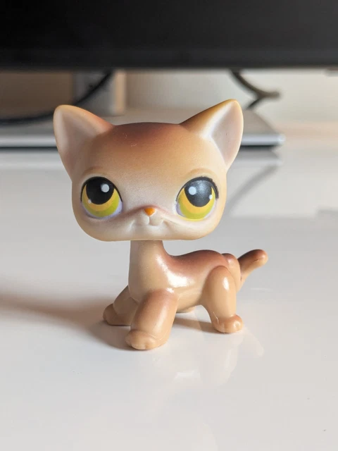 LITTLEST PET SHOP LPS Authentic #64 Shorthair Cat White With Blue Eyes EUR 17,23 - ES