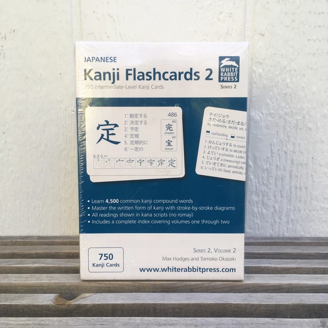 WHITE RABBIT PRESS Kanji Flashcards Japanese Language Series 2 Volume 2