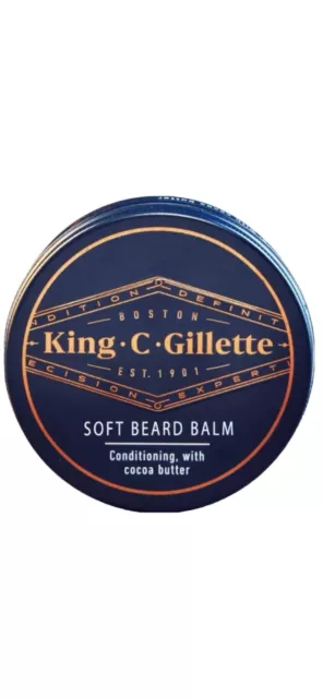 King C Gillette Soft Beard Balm - Balsamo Delicato Da Barba - Ammorbidisce