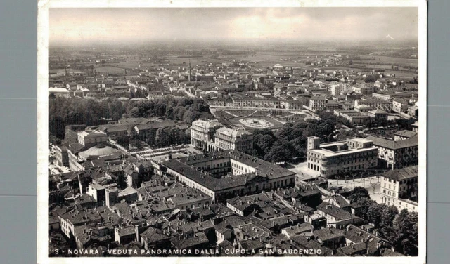 Novara Veduta panoramica dalla Cupola  F. piccolo  spedita