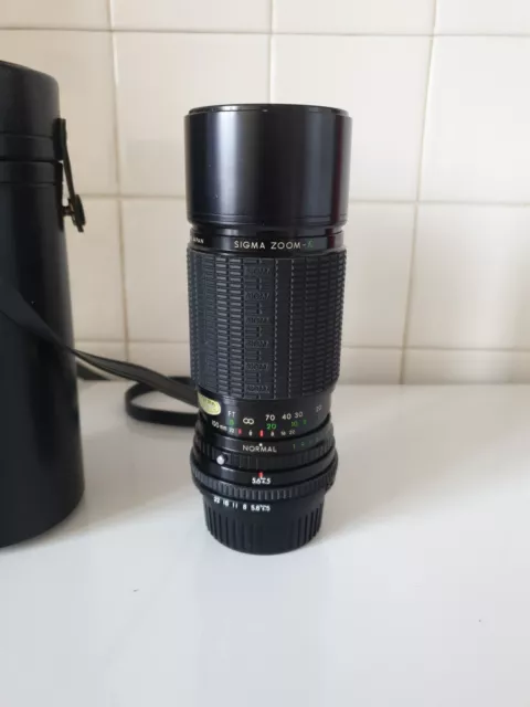 Télé-Objectif Lens  SIGMA ZOOM K multi coated  for Pentax-K  100 - 200 mm f/4,5