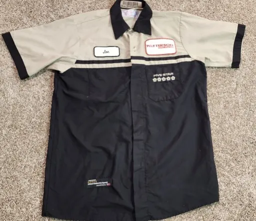 Red Kap Mechanic Technician Uniform Mens Work Shirt Automotive Dodge Size M