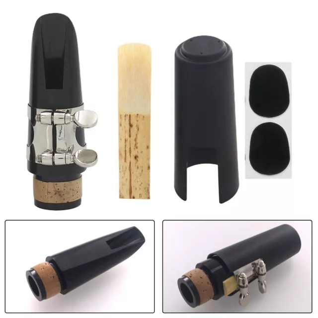 Professional Bb Clarinet Mouthpiece Kit with Ligature Cap and Replacement Parts