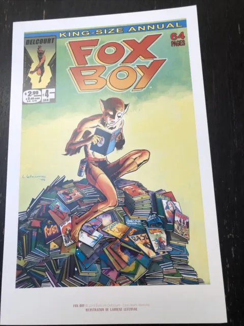 ex libris - Fox-boy - Laurent Lefeuvre (17 X 26 Cm)