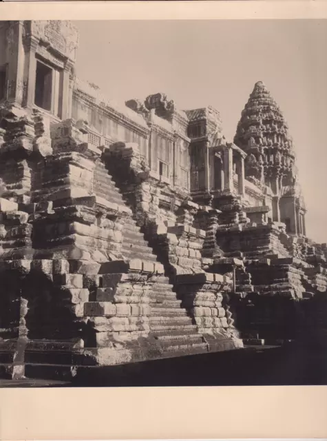 29x22 cm -Cambodge ANGKOR VAT 1948- Studio Jean Morin à Alger - Vintage print