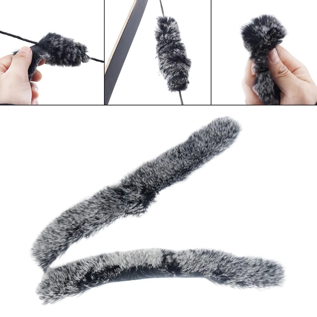 Silencieux De Corde D'Arc En Fourrure De Castor - Stabilisateur Pour Arc Recourbé Et Arc Long - Réduit Le Bruit Et Les Vibrations